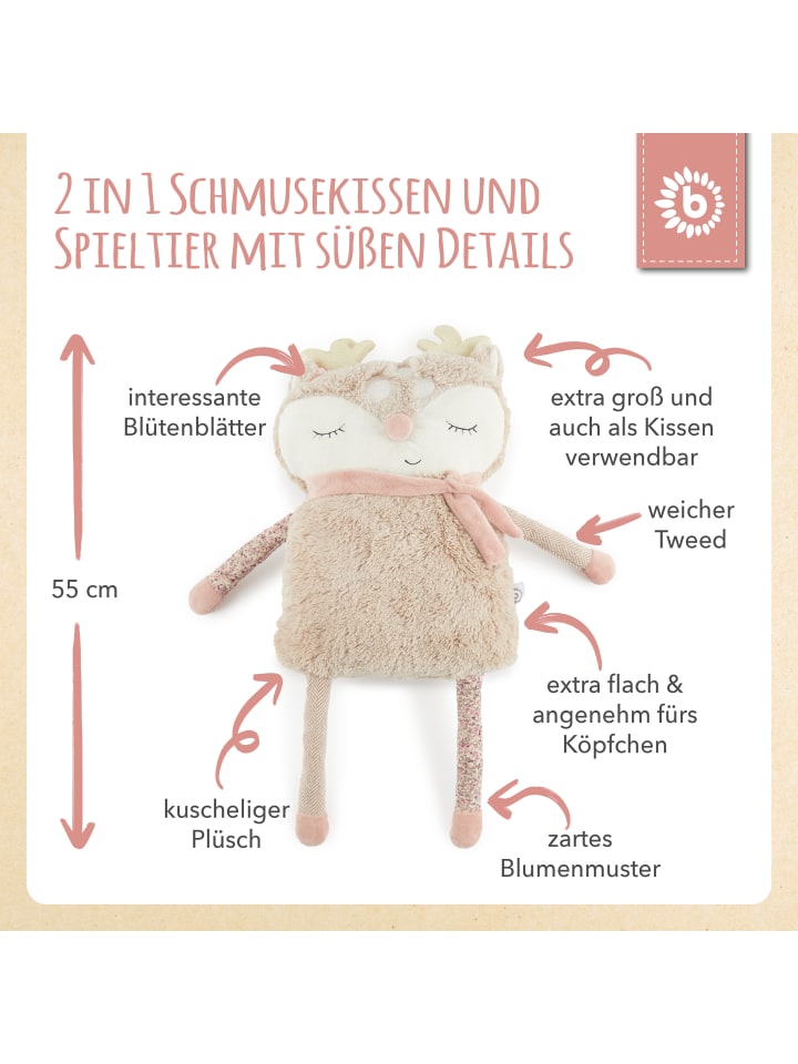 Bieco Spielwaren Kuscheltier Plüsch Großes Reh - ab Geburt in Beige günstig kaufen onesize