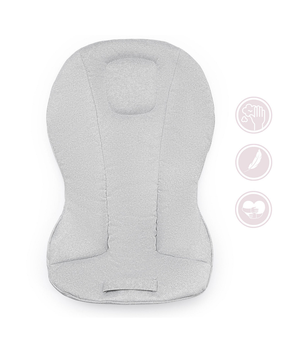 2-in-1-Babywippe LILY für Kinder bis 9 kg, 3-stufige Verstellung der Wippe, Kopfband mit zwei Spielzeugen, leichtes, luftiges Netz, für Babys