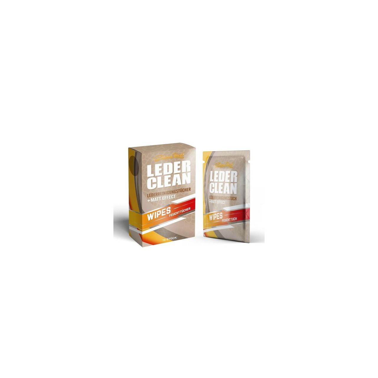 ShinyChiefs Leder Clean Lederreinigungs Feuchttücher Wipes 10 Stück  Matt Effect
