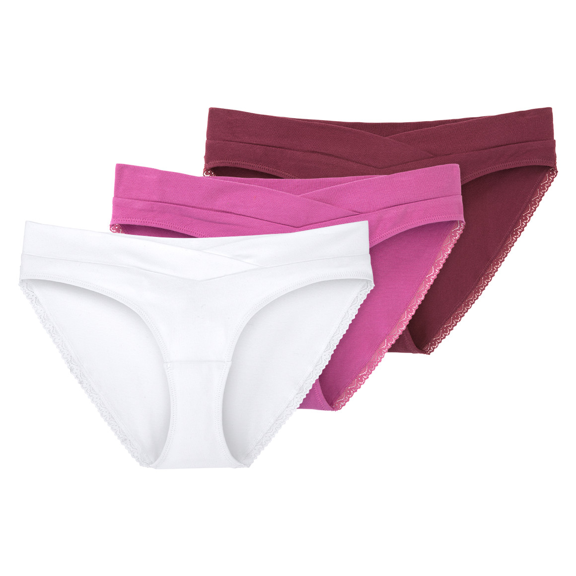 3 Damen Umstands-Slips mit Bio-Baumwolle