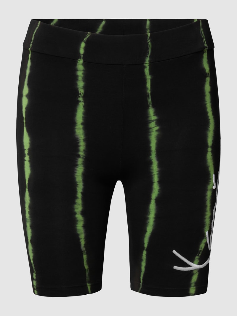 Sweatshorts mit Streifenmuster in grün