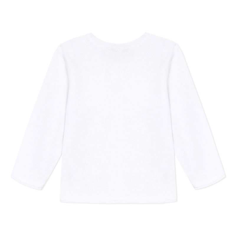 Cardigan en tricot blanc et bleu naissance Absorba