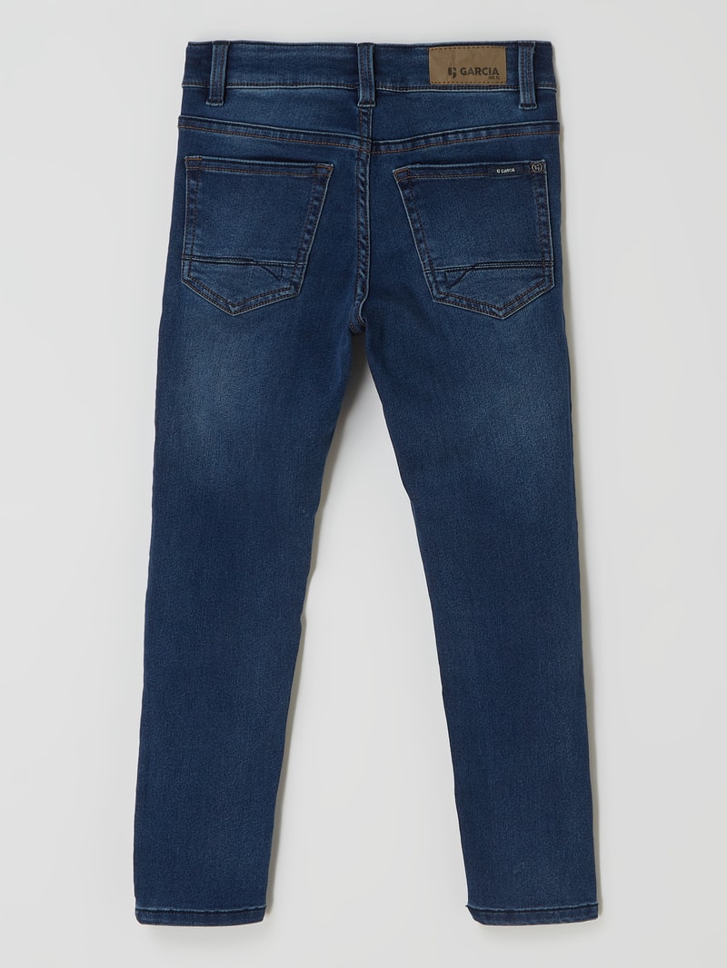 Super Slim Fit Jeans mit Stretch-Anteil Modell 'Xevi' in jeans