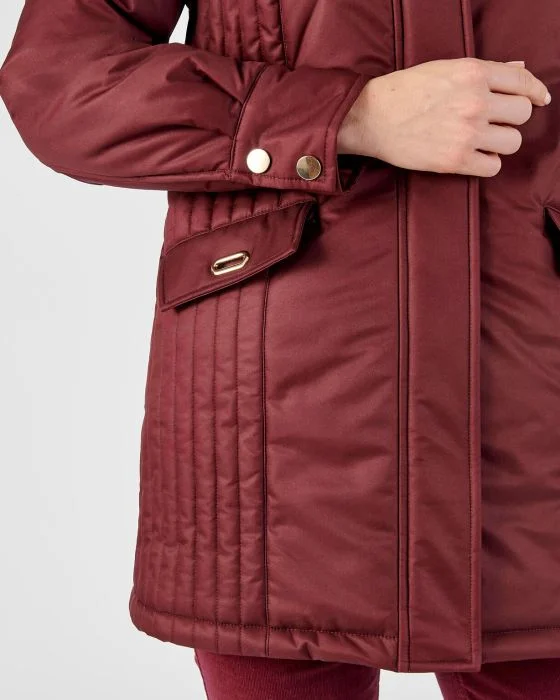 Parka chaude à piqûres fantaisie Thermolactyl