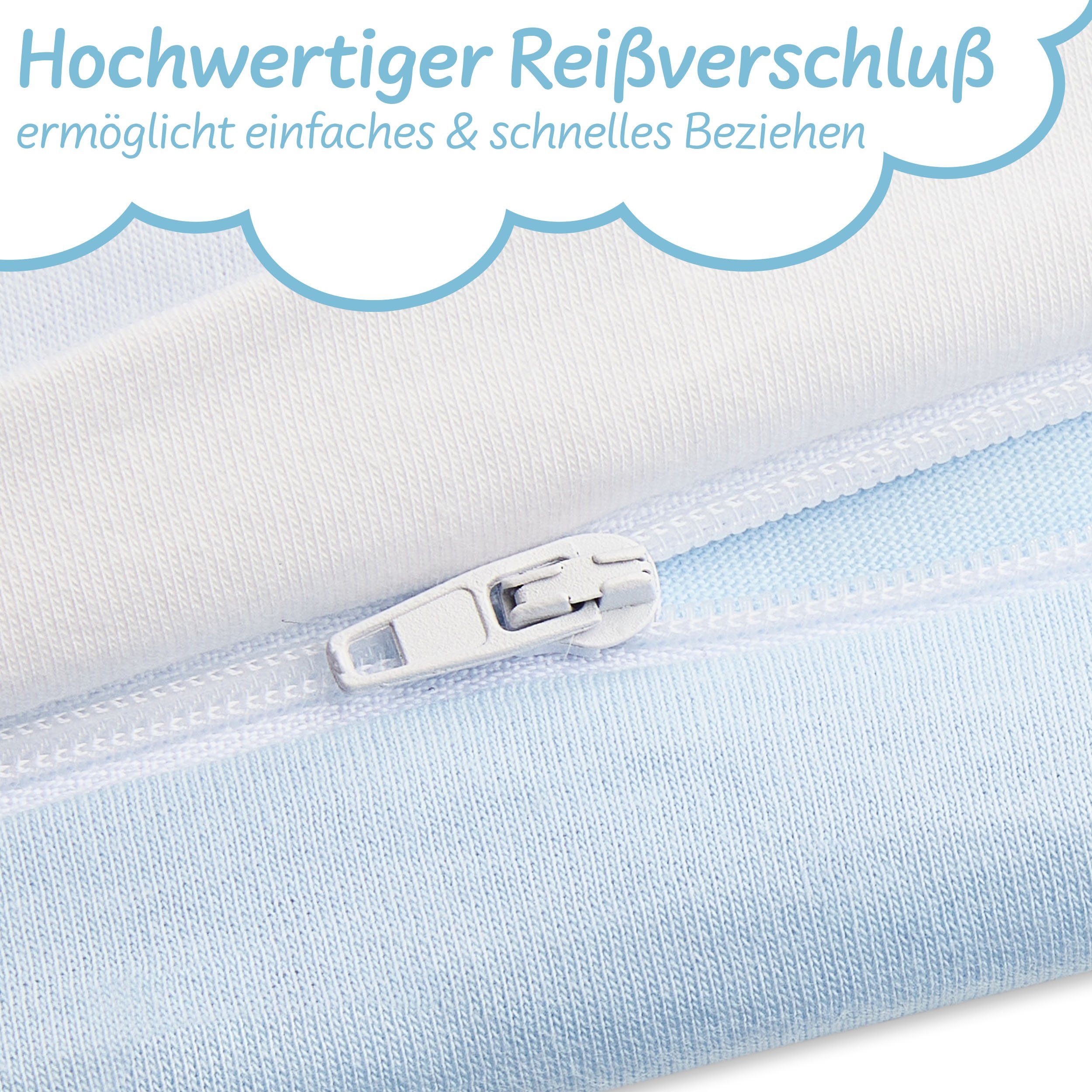 Kinderbettwäsche Pinguin, Koru Kids, mit gesticktem Motiv - 100% Baumwolle
