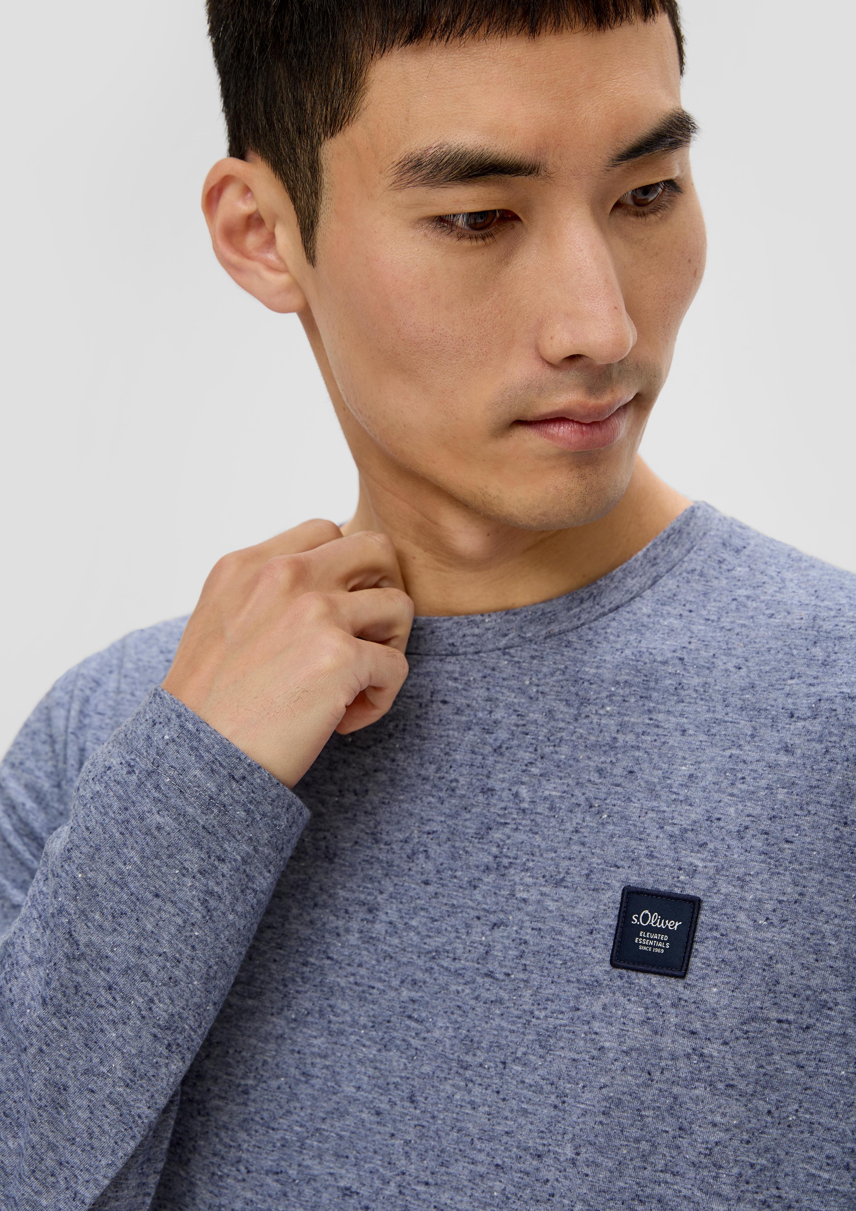 Meliertes Langarmshirt  2138647-90W2