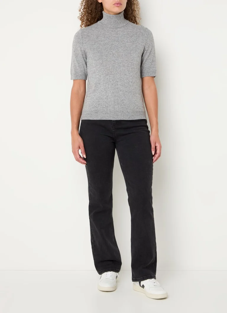 Benetton Fine-knit top in cashmere blend