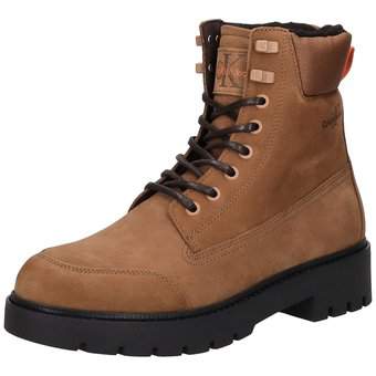 Calvin Klein Combat Mid Laceup Boots in braun