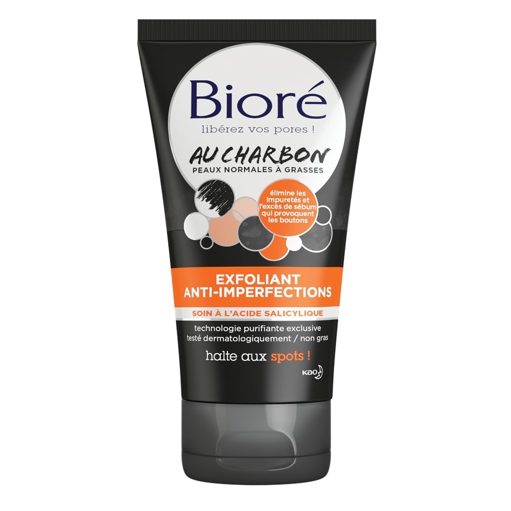 bioré Exfoliant Anti-imperfections Au Charbon Exfoliant visage