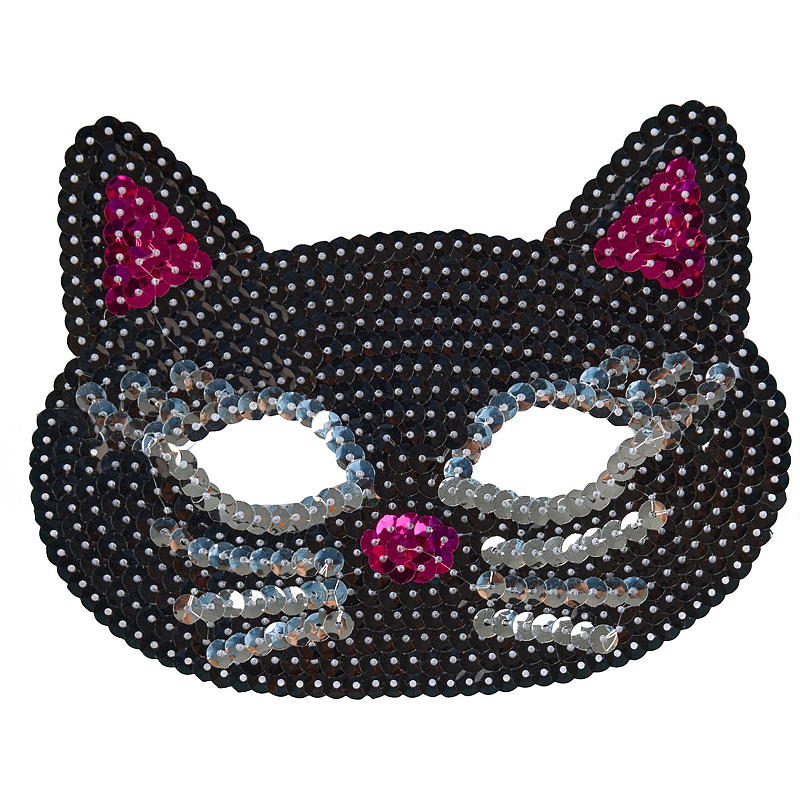Time 2 Change Halvmaske m/paljetter Halloween