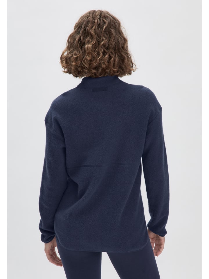 Hessnatur Fleece-Jacke in dunkelblau günstig kaufen