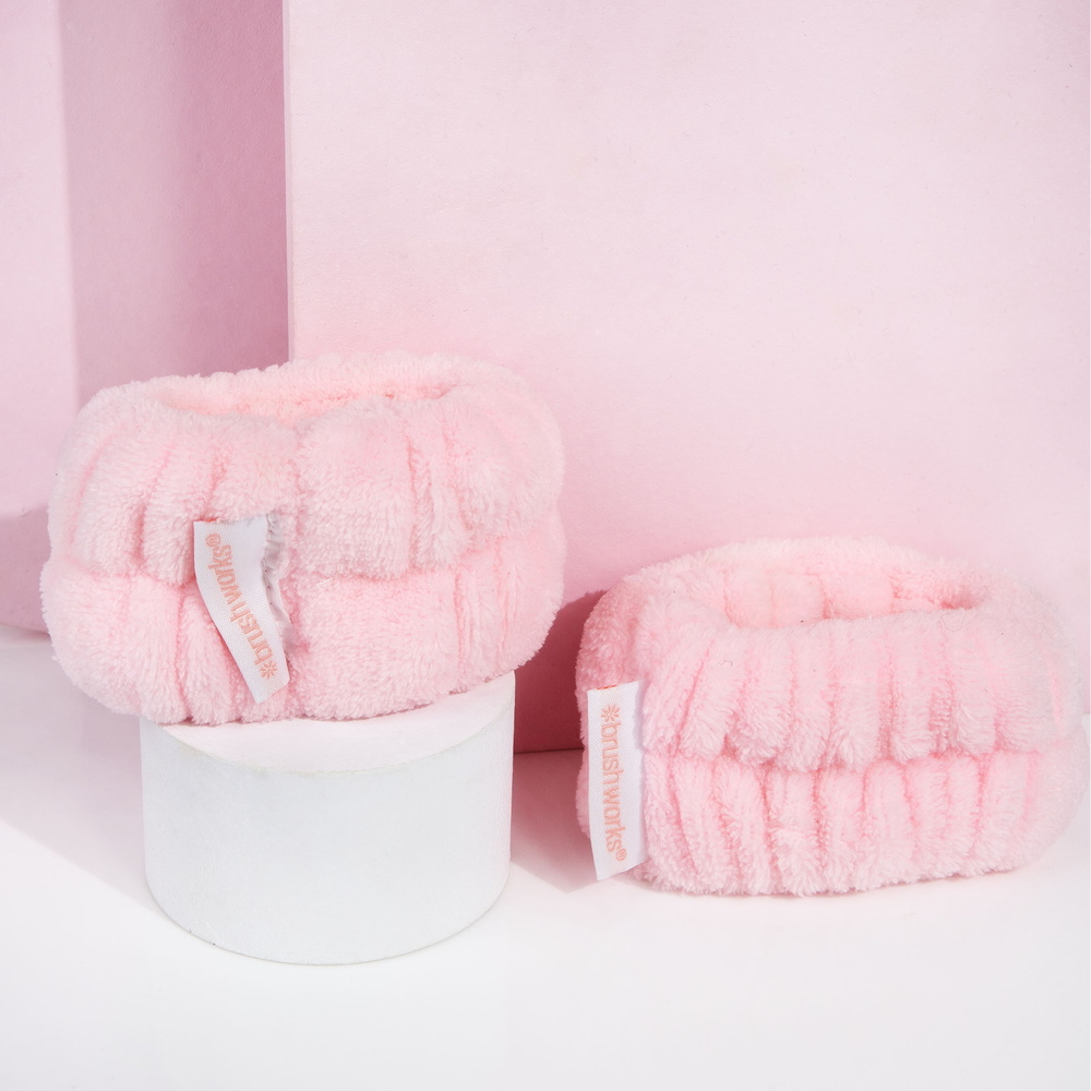 Brushworks Bracelet nettoyage en microfibre x2 Bracelet en microfibre