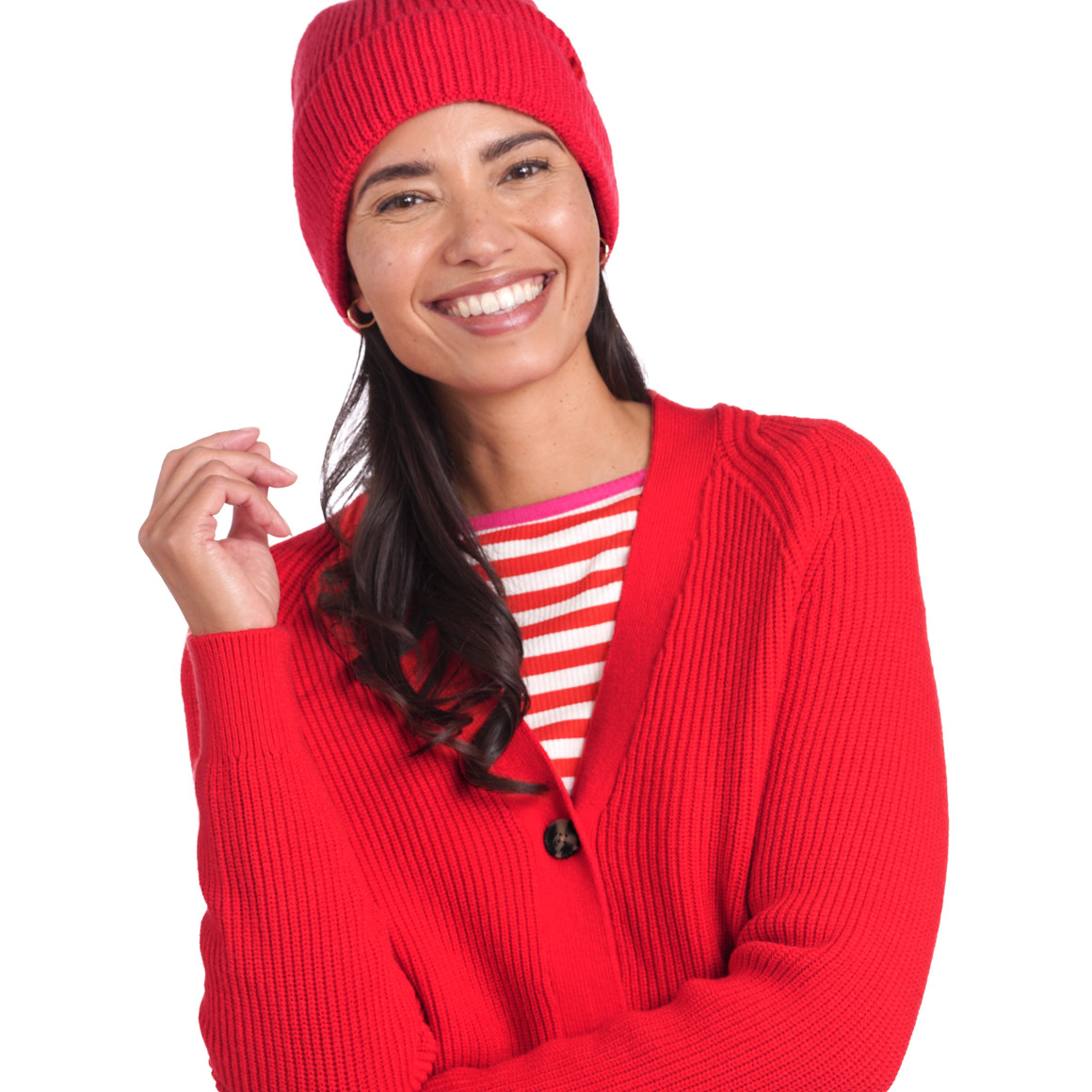 Damen Strickjacke mit V-Ausschnitt