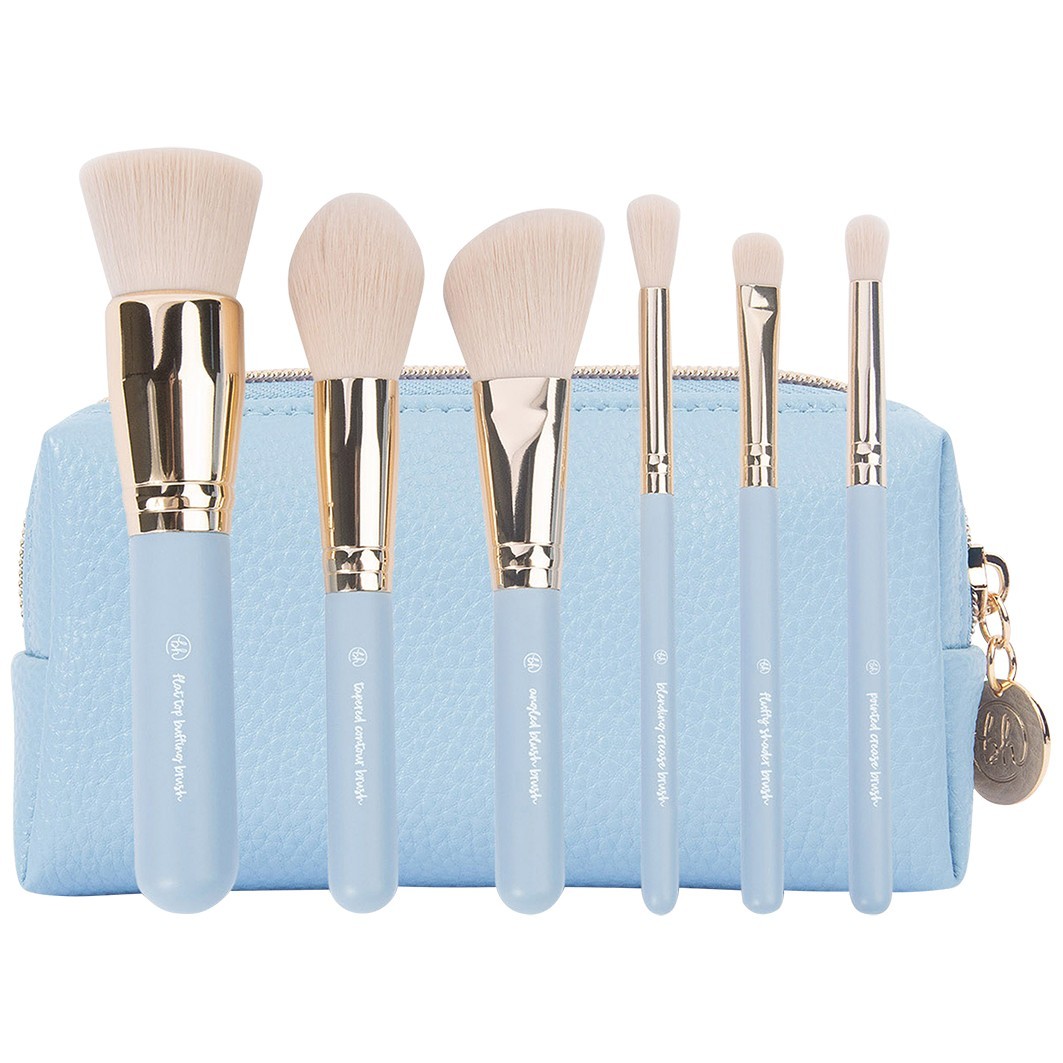 Travel Series: Escapade - 6 Piece Mini Face & Eye Brush Set with Bag