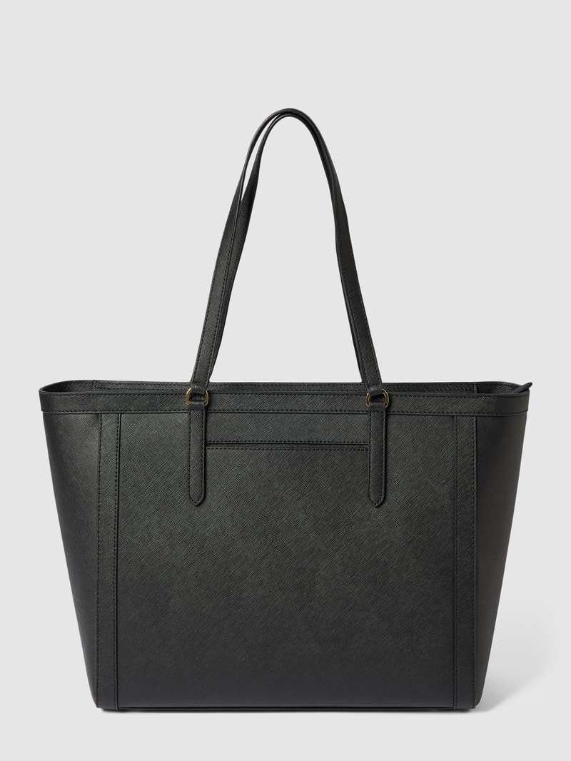 Shopper mit Label-Applikation Modell 'CLARE' in schwarz