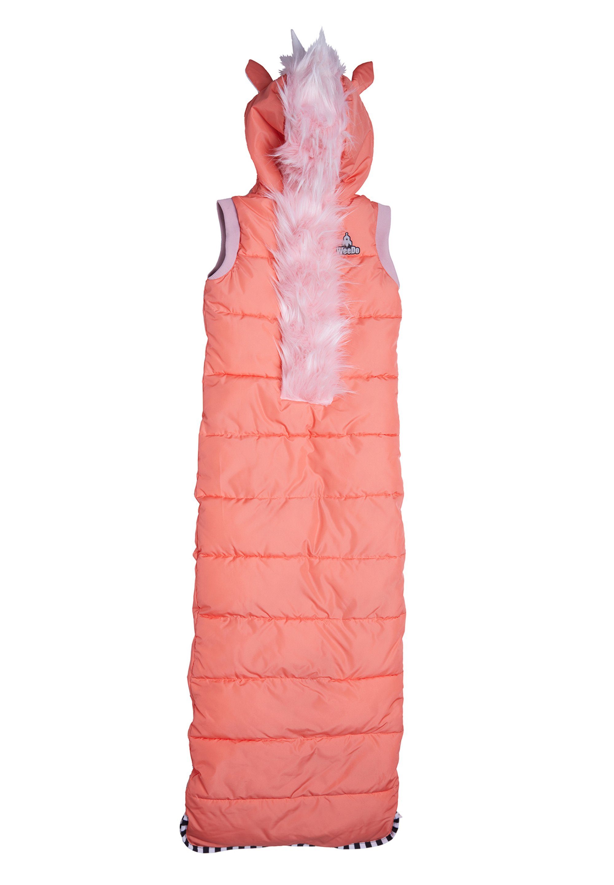 WeeDo Funktionsweste UNIDO Einhorn aus einem Schlafsack wird Dank des Kordelzugs eine Weste