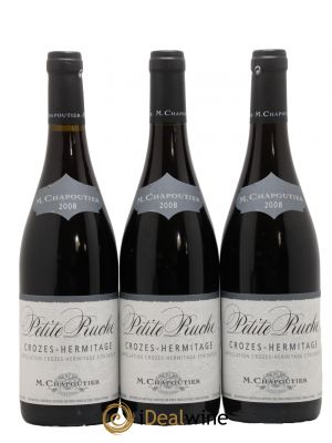 Crozes-Hermitage Petite Ruche Chapoutier  2008 - Lot de 3 Bouteilles