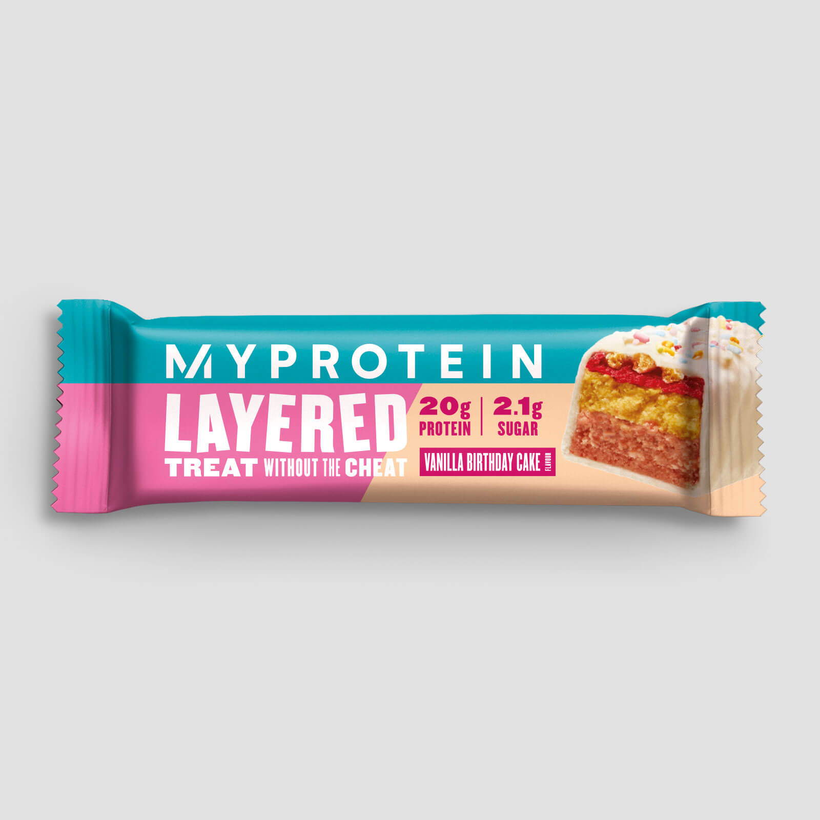 Retail Layered Bar, Vanilla Birthday Cake - NEW, 6x60g