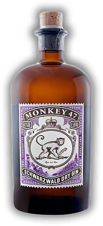 Monkey 47 Schwarzwald Dry Gin Monkey 47 Schwarzwald Dry Gin Monkey 47 Schwarzwald Dry Gin überzeugt durch unvergleichliche Komplexität und Qualität. 0,5	 Liter - Vol 47%