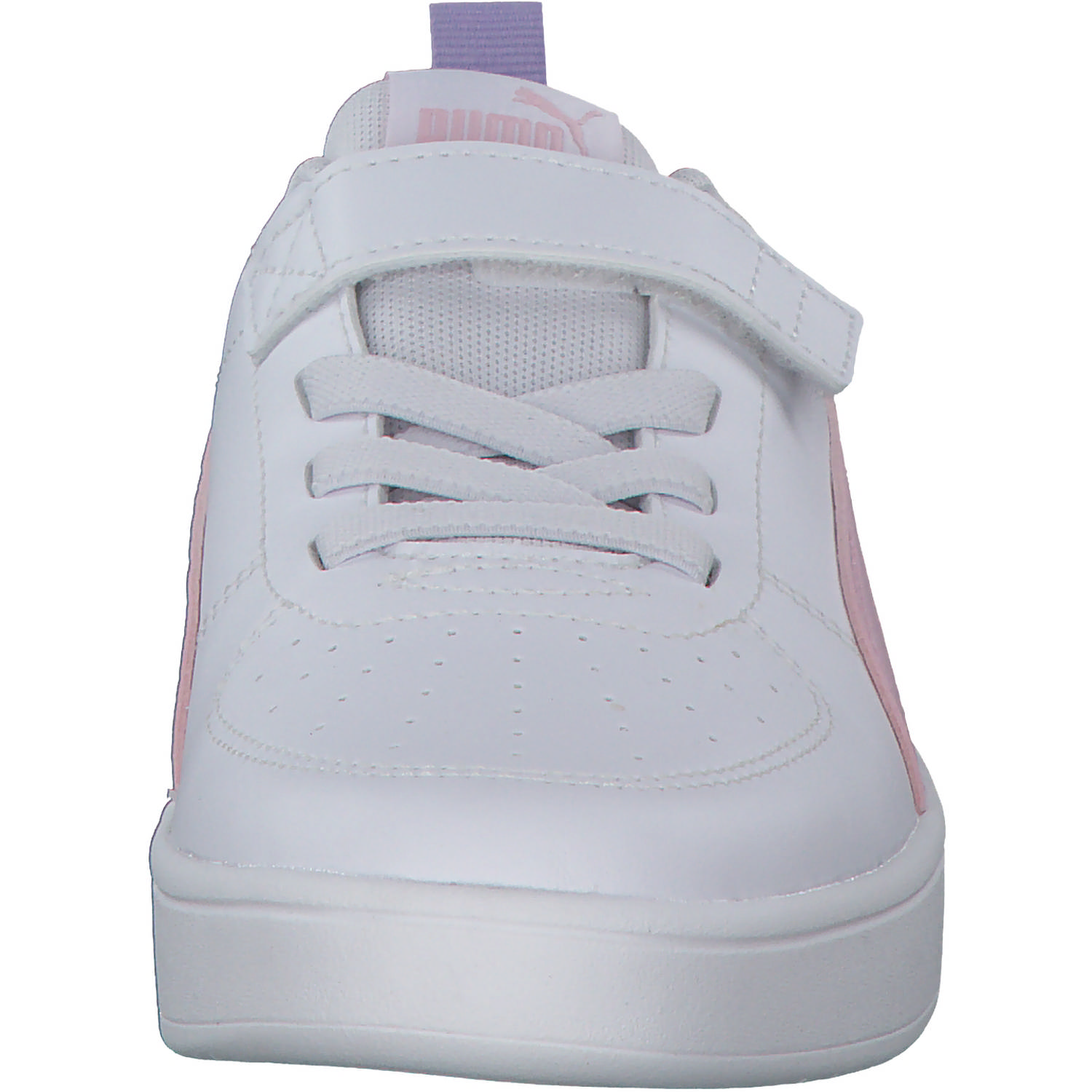 Puma Rickie AC PS 385836 W, Sneakers Low, Kinder, puma white-pearl pink-vivid vi