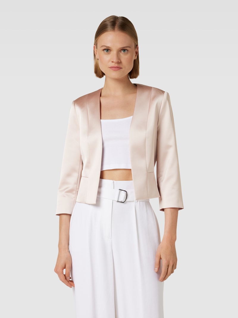 Cocktailjacke mit Effektgarn in altrosa meliert