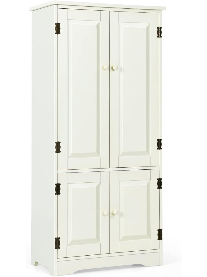 COSTWAY Garderobenschrank in Beige günstig kaufen 120 cm