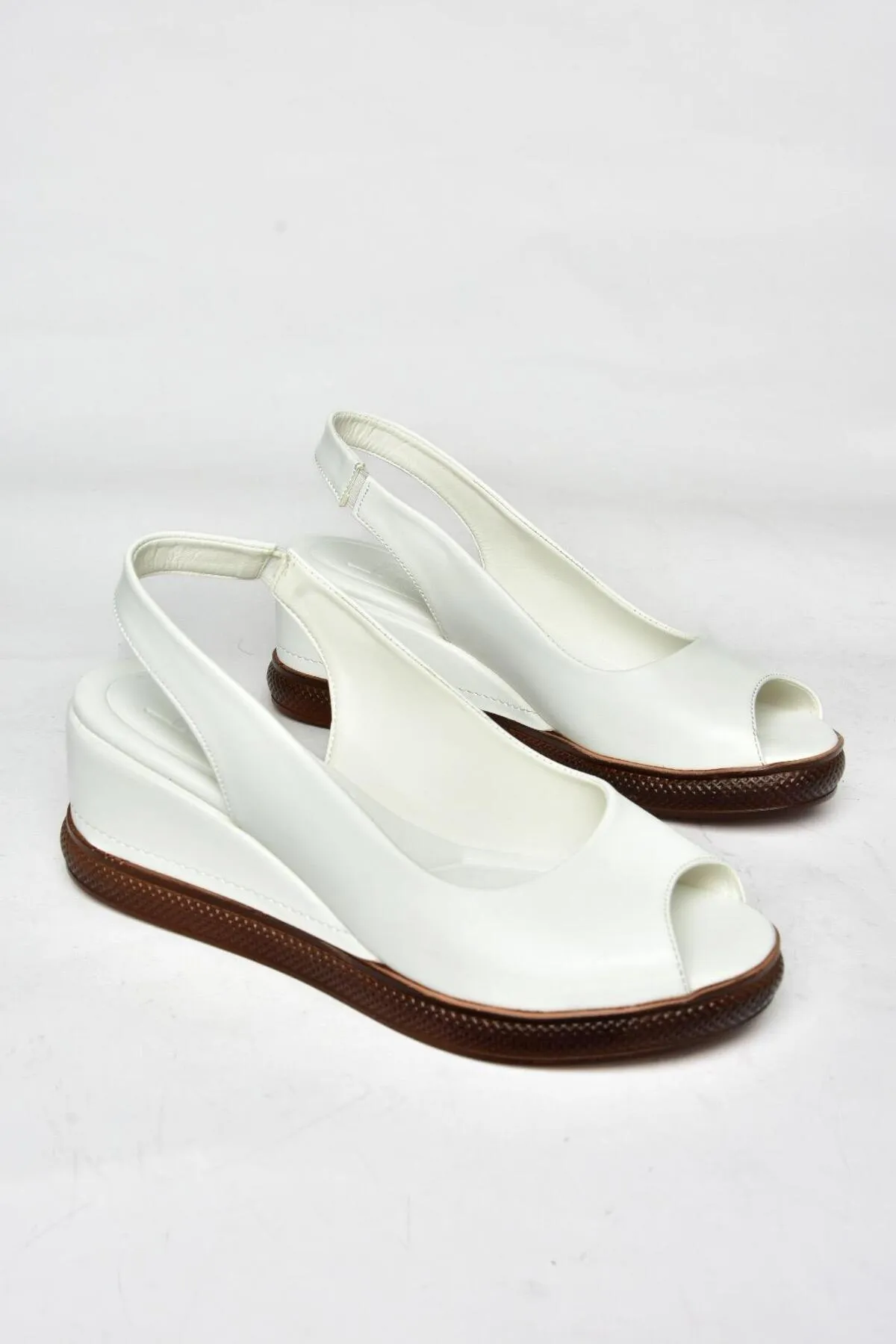 Fox Shoes  Sandalette - Weiß - Keilabsatz