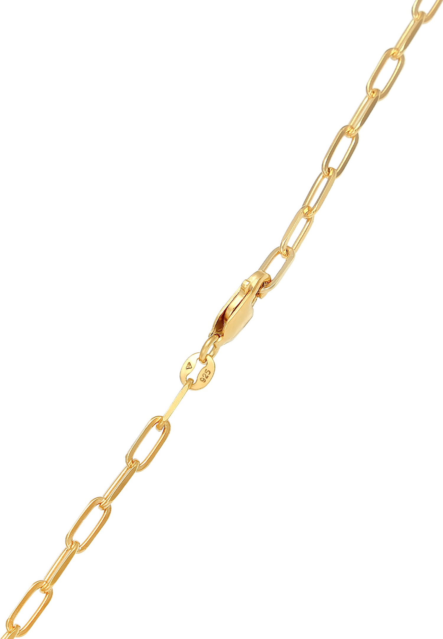 Elli Ladies' Minimalist Rough Link Chain in 925 Sterling Silver