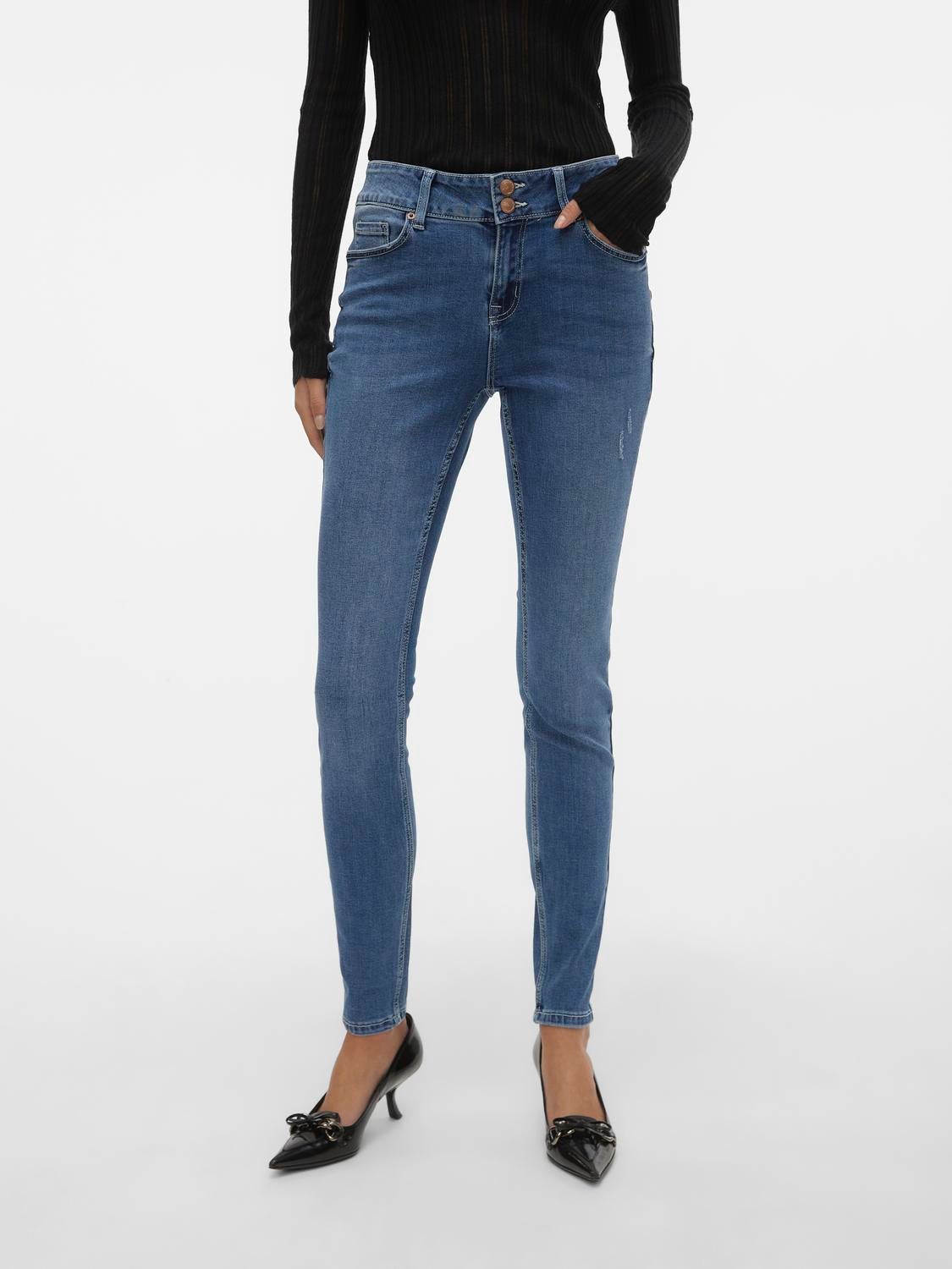 VMKIMMI Mid Rise Slim Fit Jeans