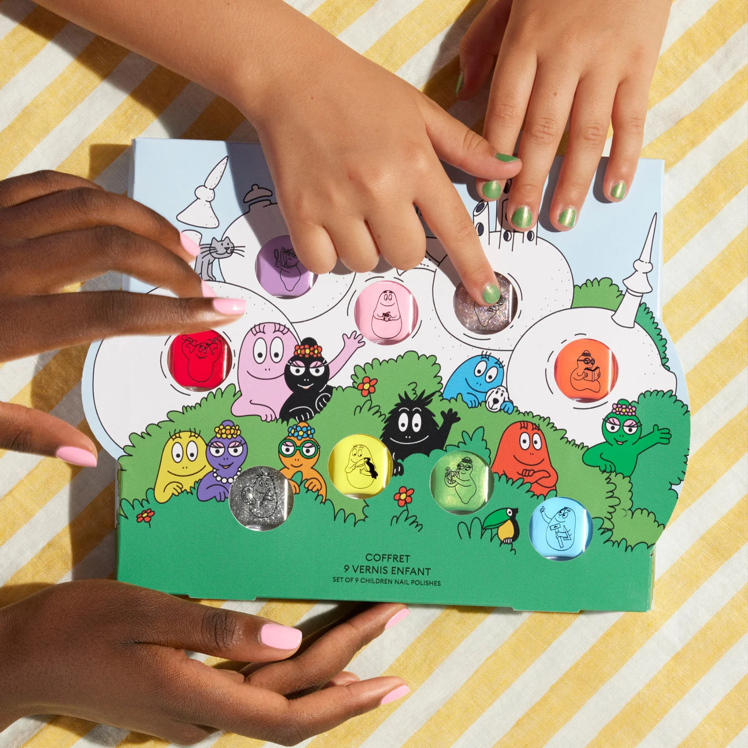 Otroški lak za nohte Barbapapa Družinski set