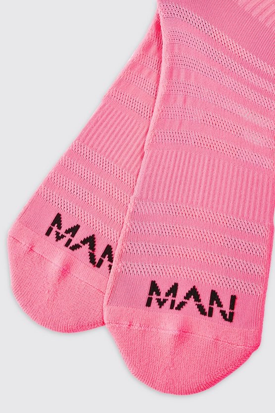 Man Active Neon Crew Socken