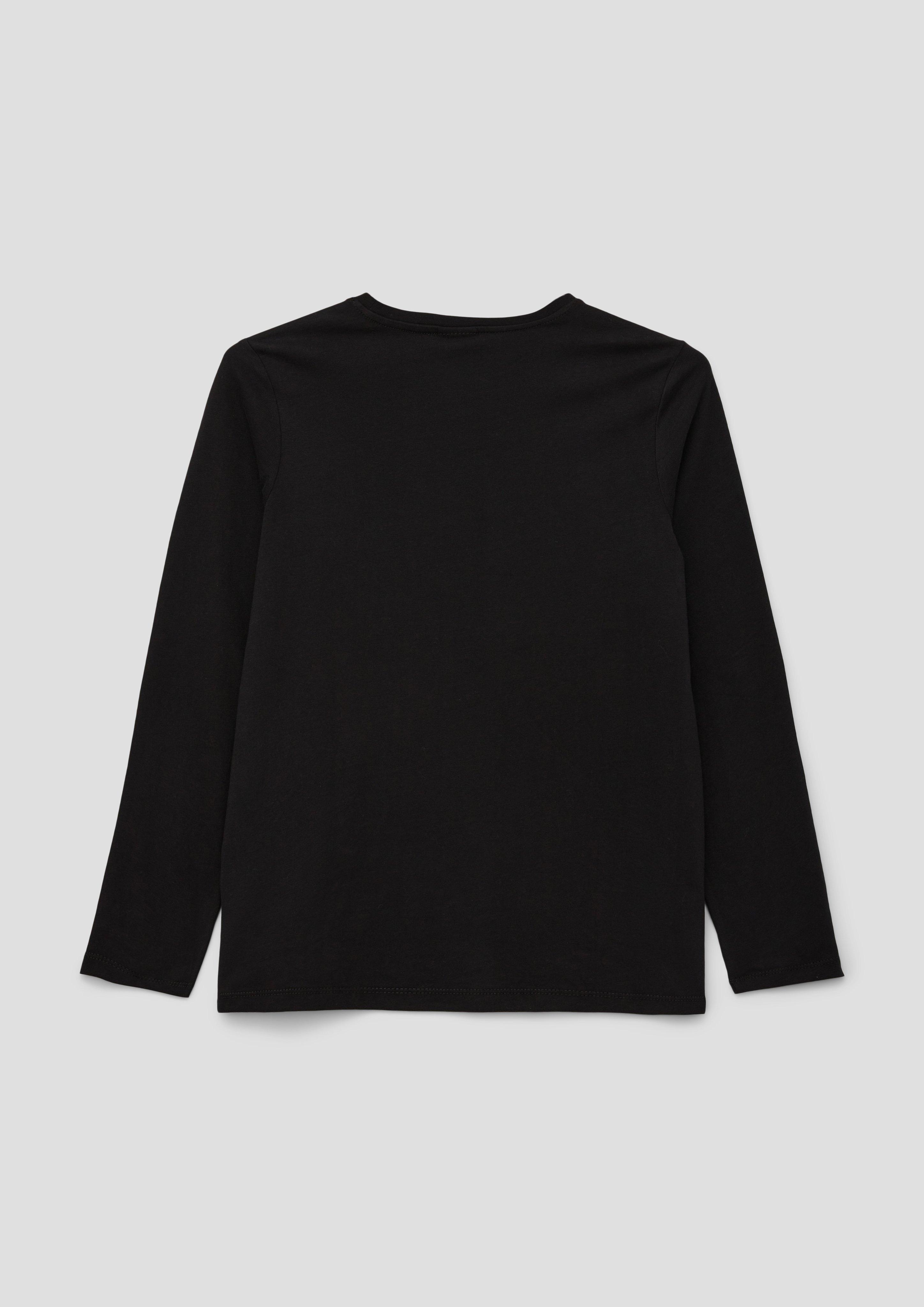 Longsleeve mit gummiertem Print  2134038-9999