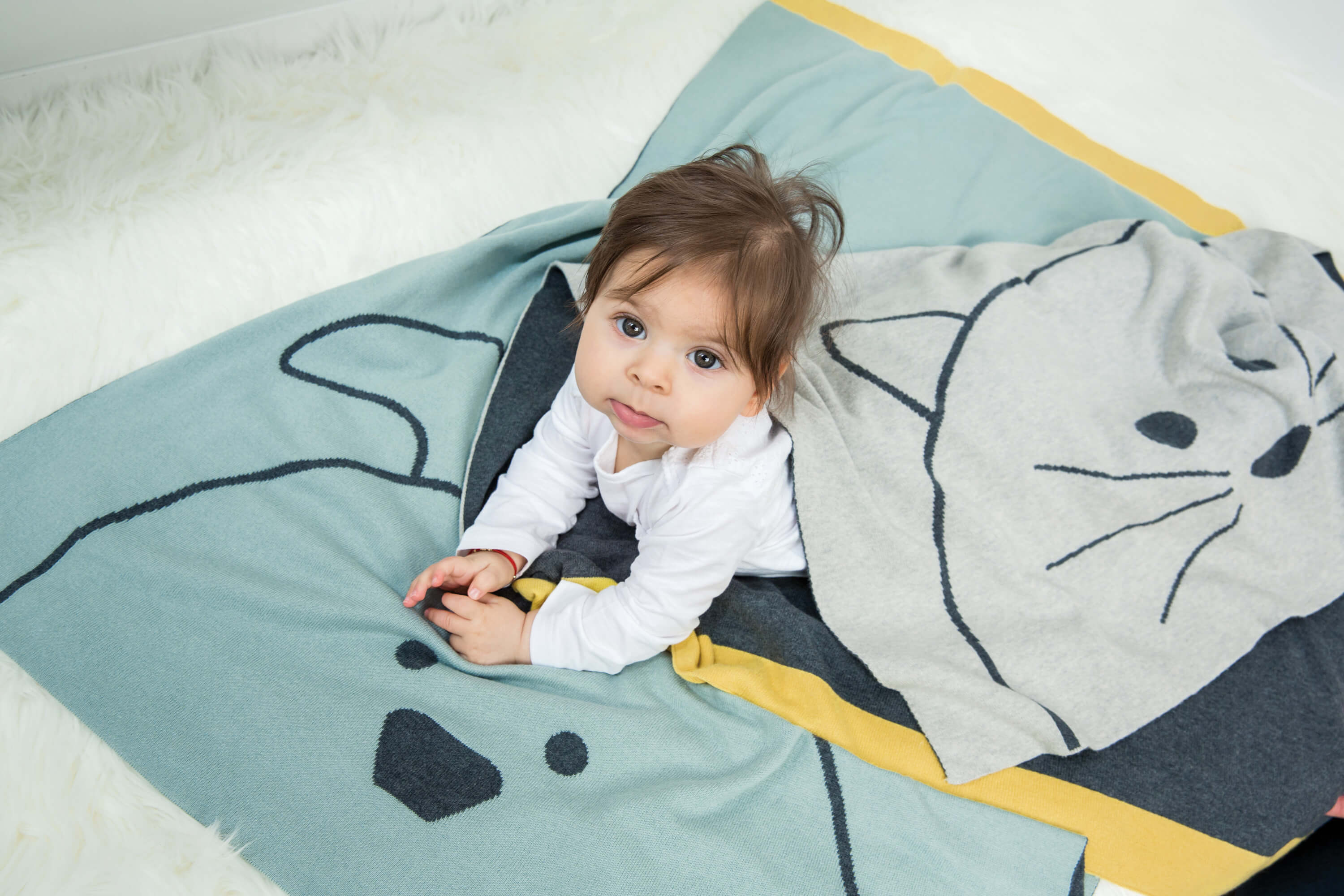 Babydecke - Bio Baumwolle, Hund