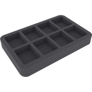 Feldherr 35 mm Half-Size Schaumstoffeinlage mit 8 Fächern
