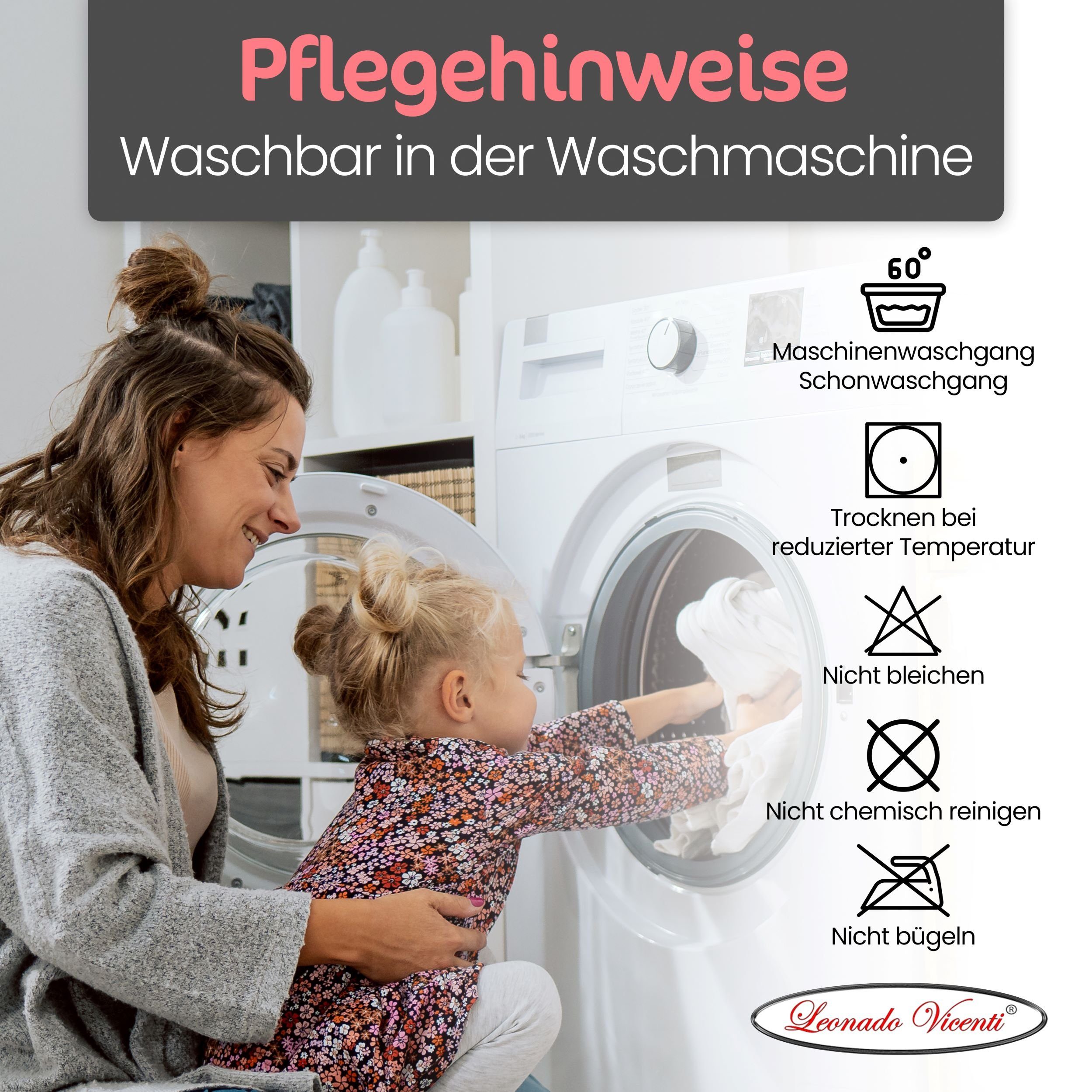 Matratzenschoner Leonado Vicenti, Atmungsaktive Matratzenauflage wasserdicht mit Eckbändern