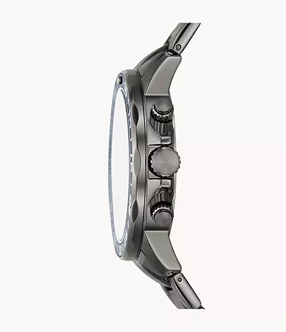 Fossil Outlet Uhr Bannon Multifunktionswerk Edelstahl rauchgrau