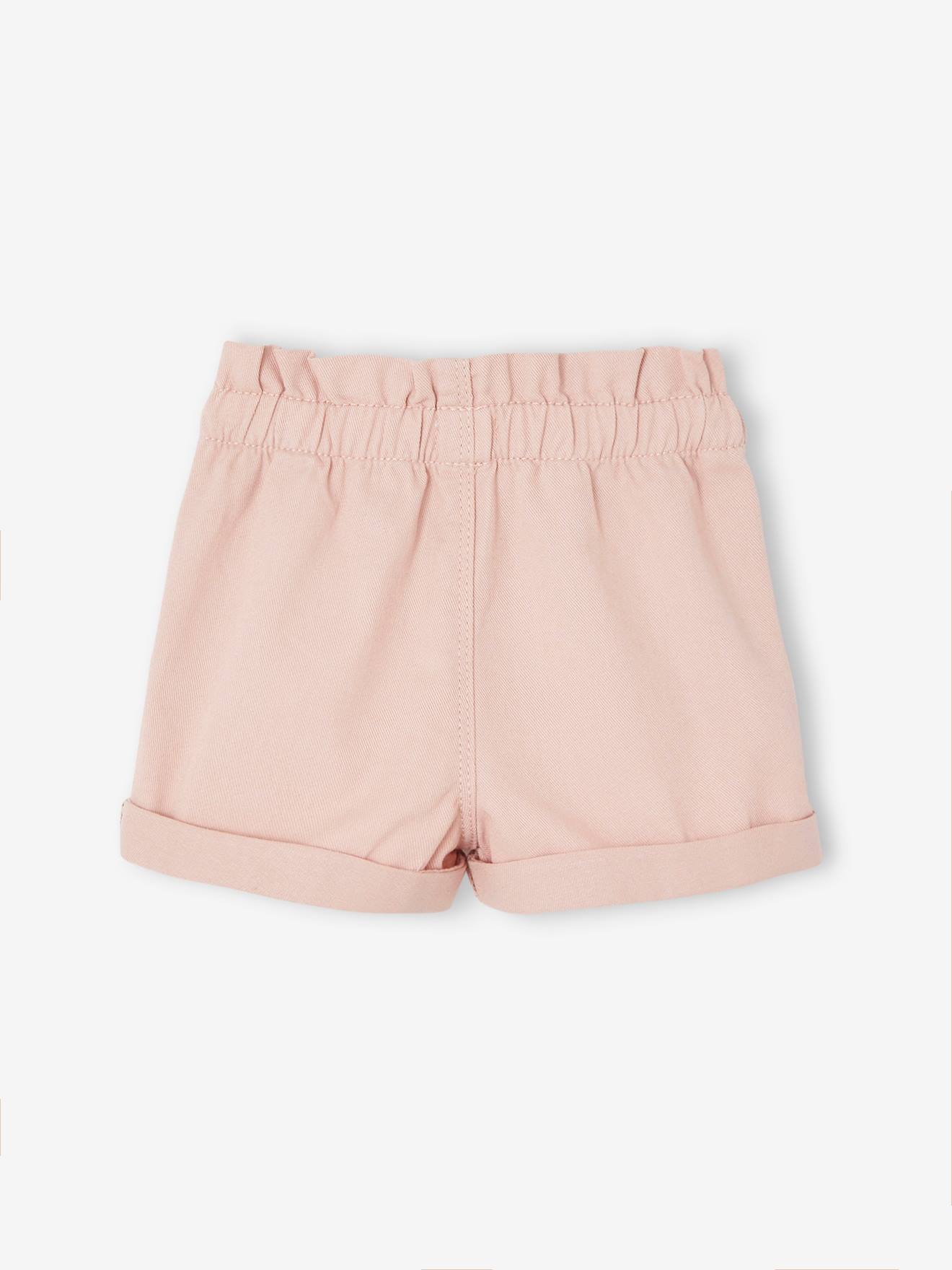 Vertbaudet Mädchen Baby Shorts, Schlupfbund Oeko-Tex - ziegel