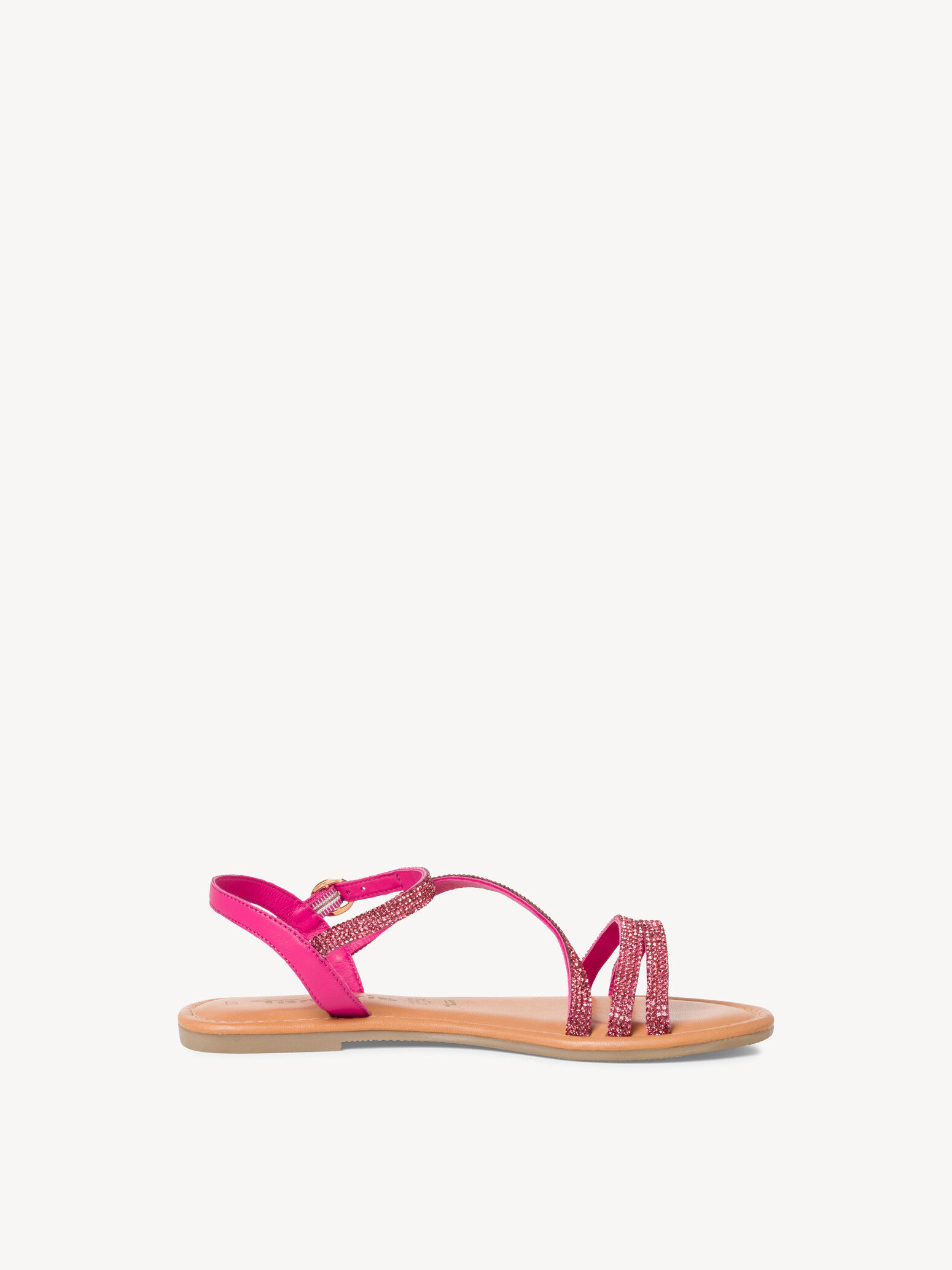 Sandale en cuir - rose fuchsia