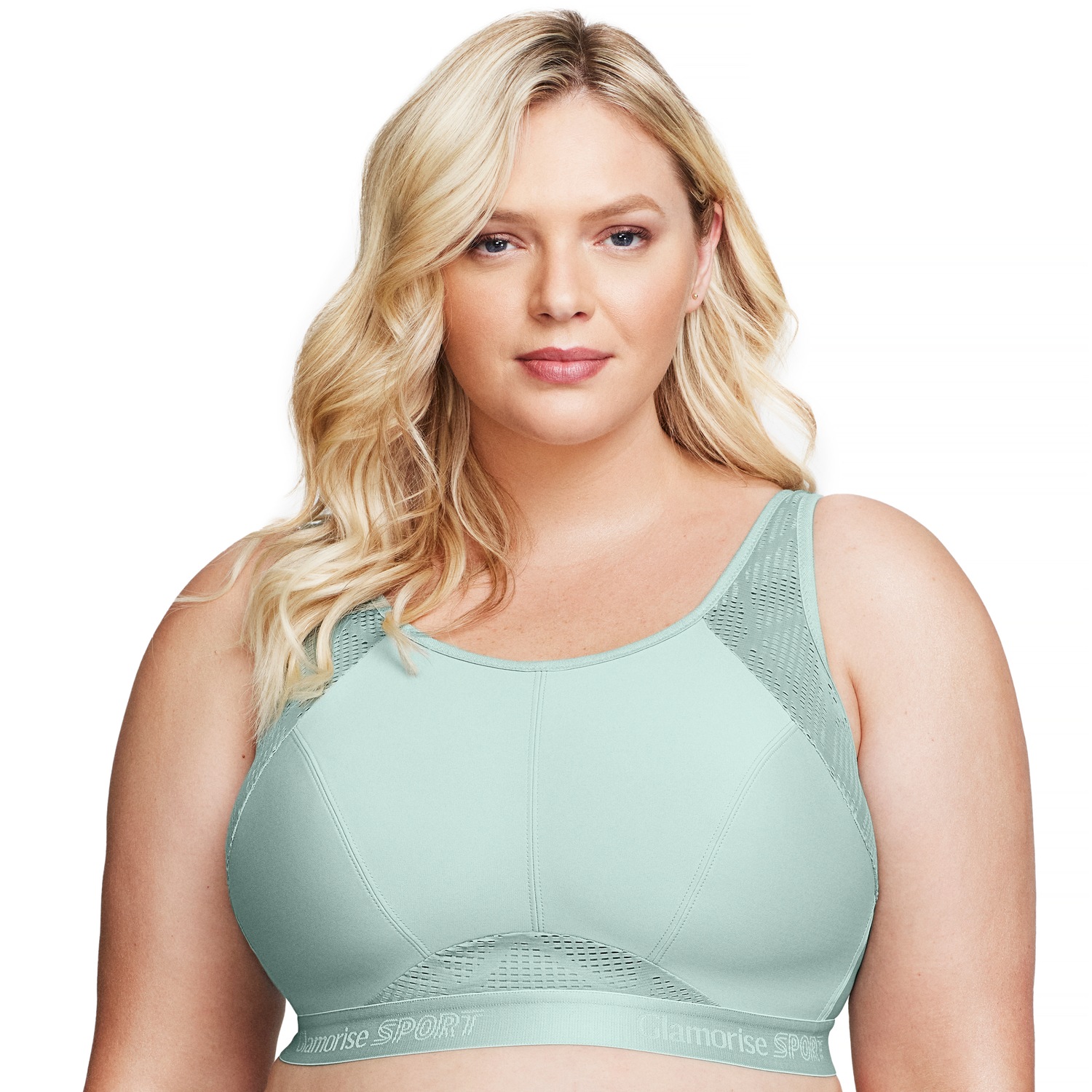 Atmungsaktiver Mesh-Sport-BH - Jade