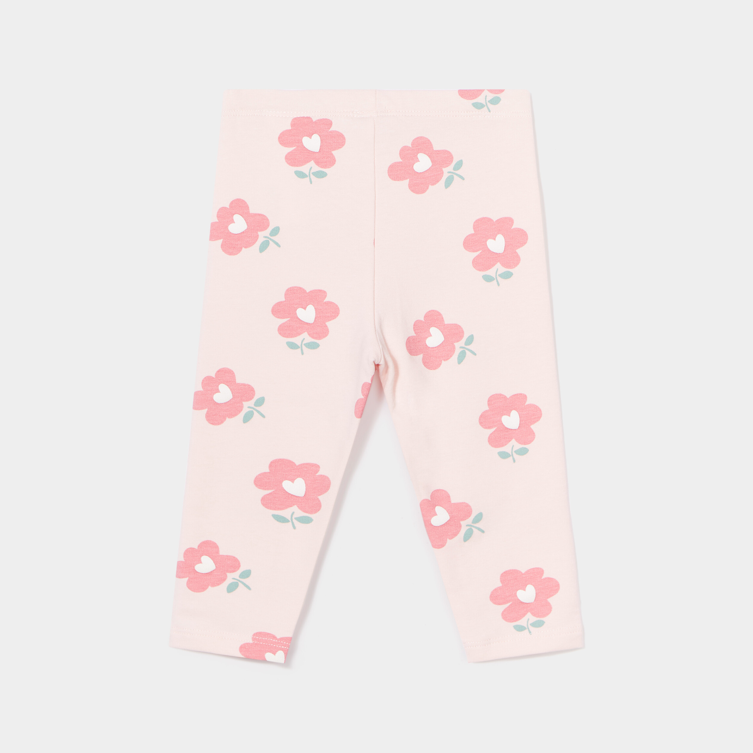 Legging molletonné rose clair bébé fille | La Halle