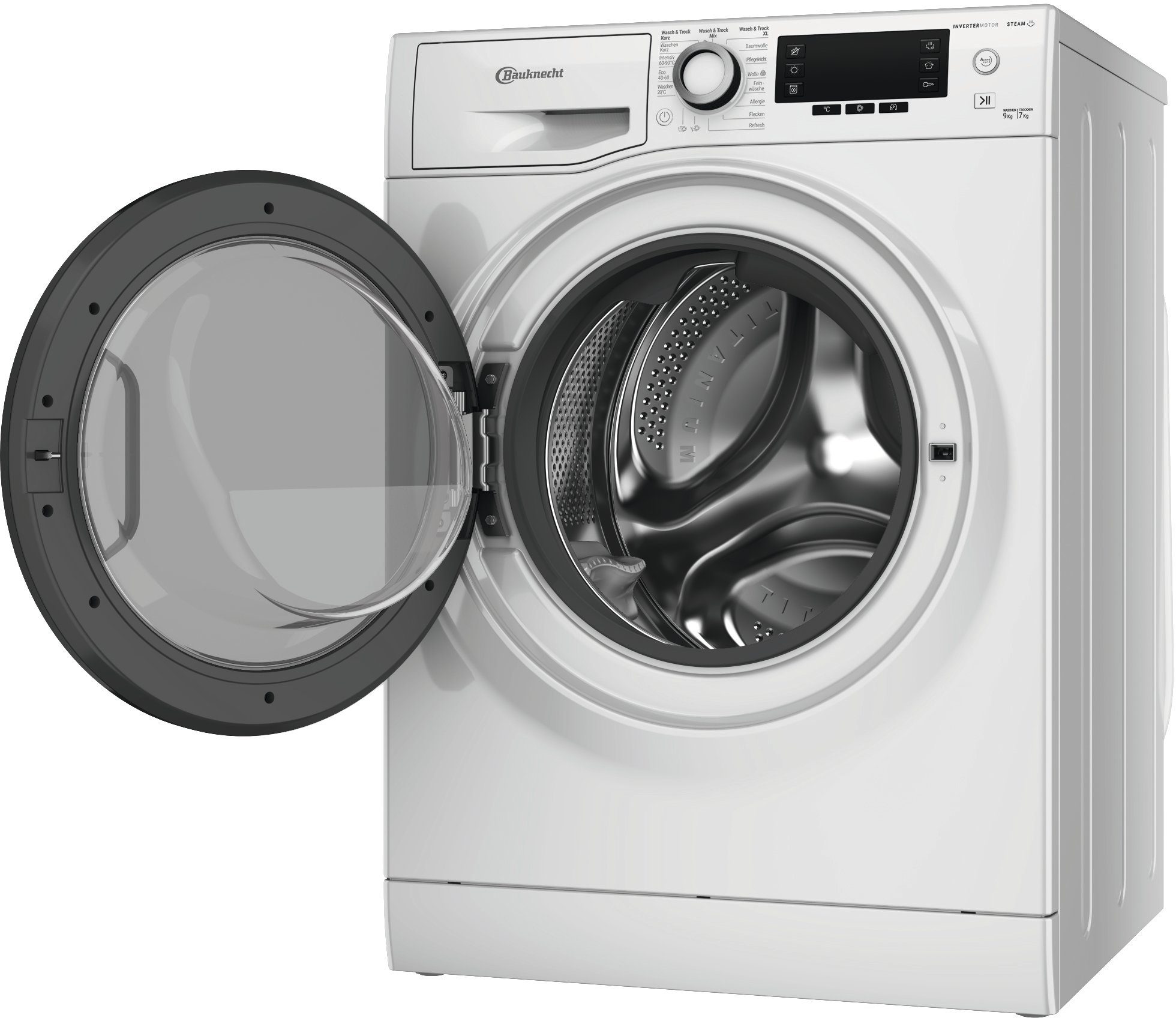 BAUKNECHT Waschtrockner WATK Sense 97S 52 N, 9 kg, 7 kg, 1500 U/min