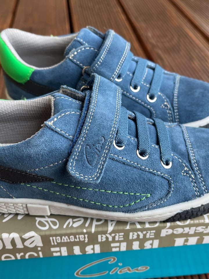 Ciao Leder-Sneakers in Blau günstig kaufen 30