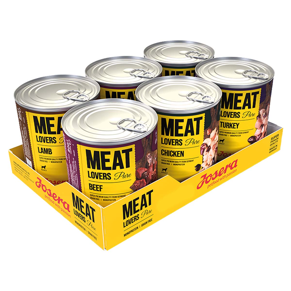 Josera Meat Lovers Pure Mixpaket 6x800g kaufen bei ZooRoyal