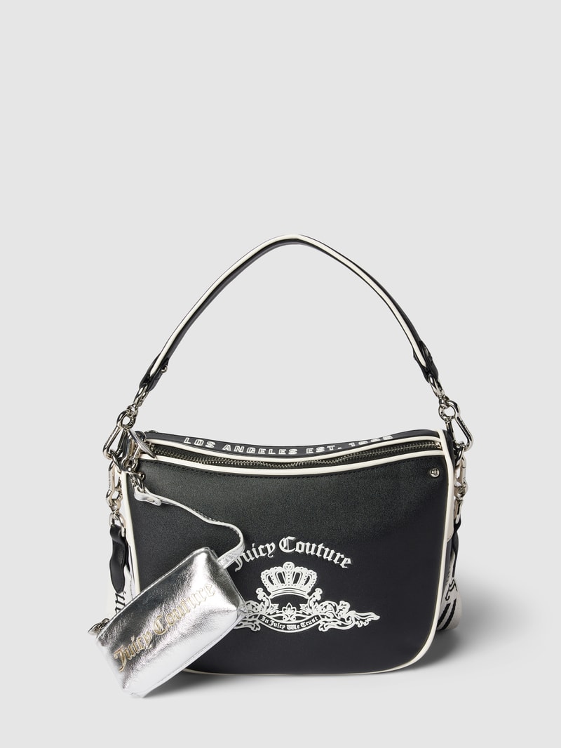 Crossbody Bag mit Label-Detail Modell 'HEATHER' in schwarz