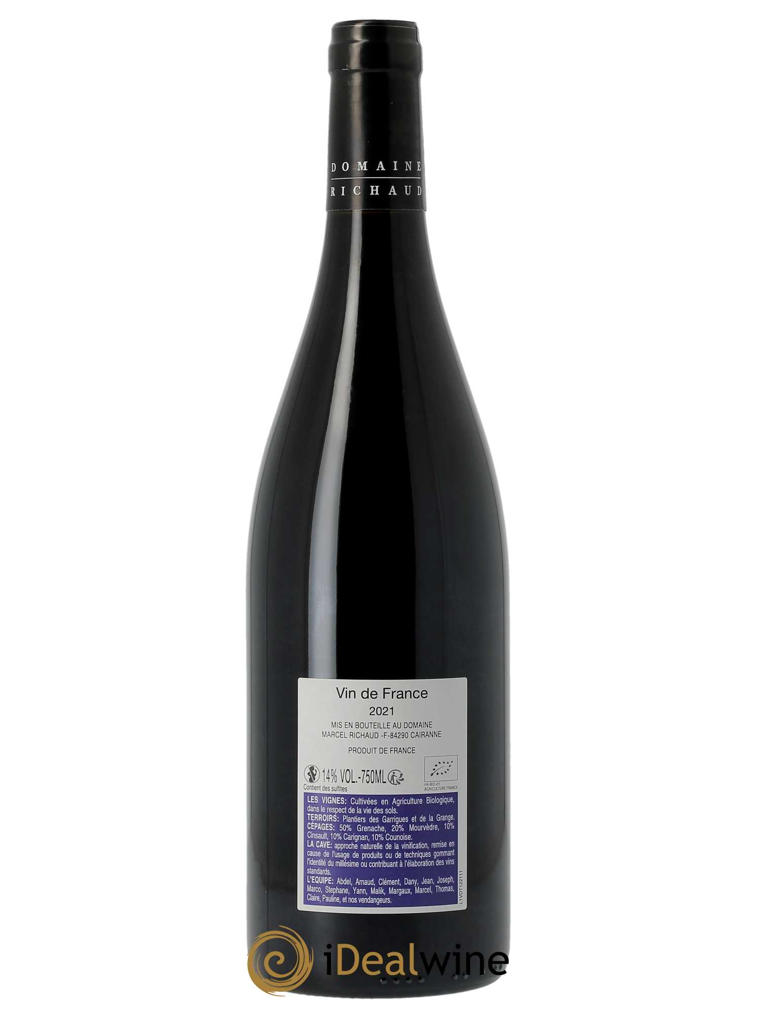 Vin de France A la source Marcel Richaud  2021 - Lot de 1 Bouteille
