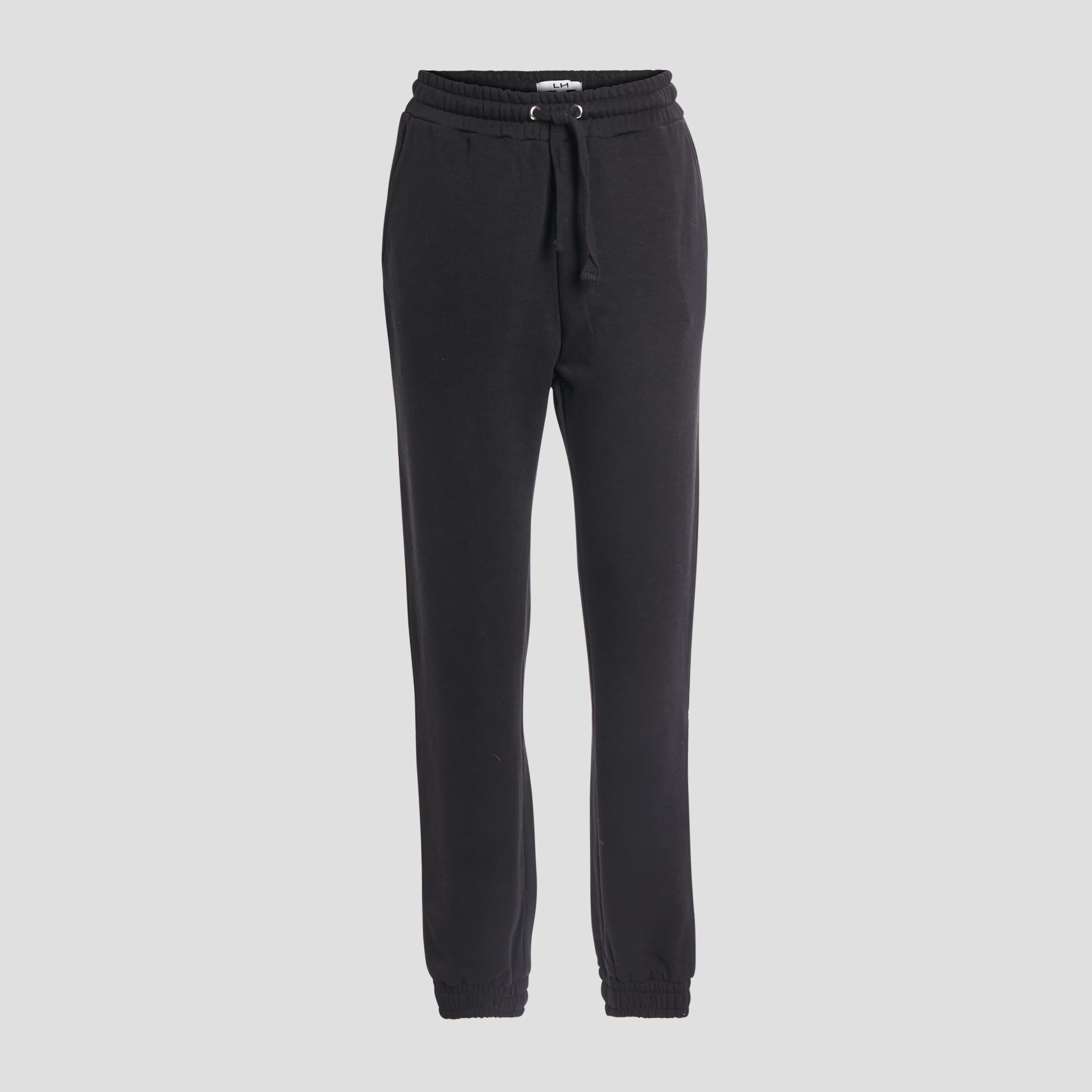 Pantalon jogging droit molleton noir femme | La Halle