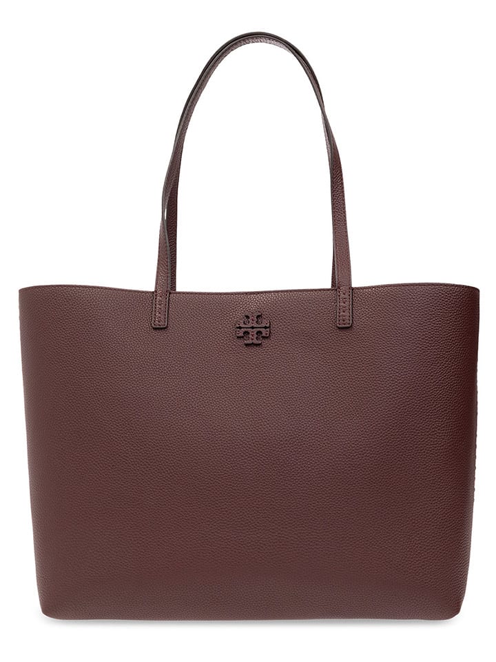Tory Burch Leder-Schultertasche in Braun - (B)35 x (H)29 x (T)14 cm günstig kaufen onesize