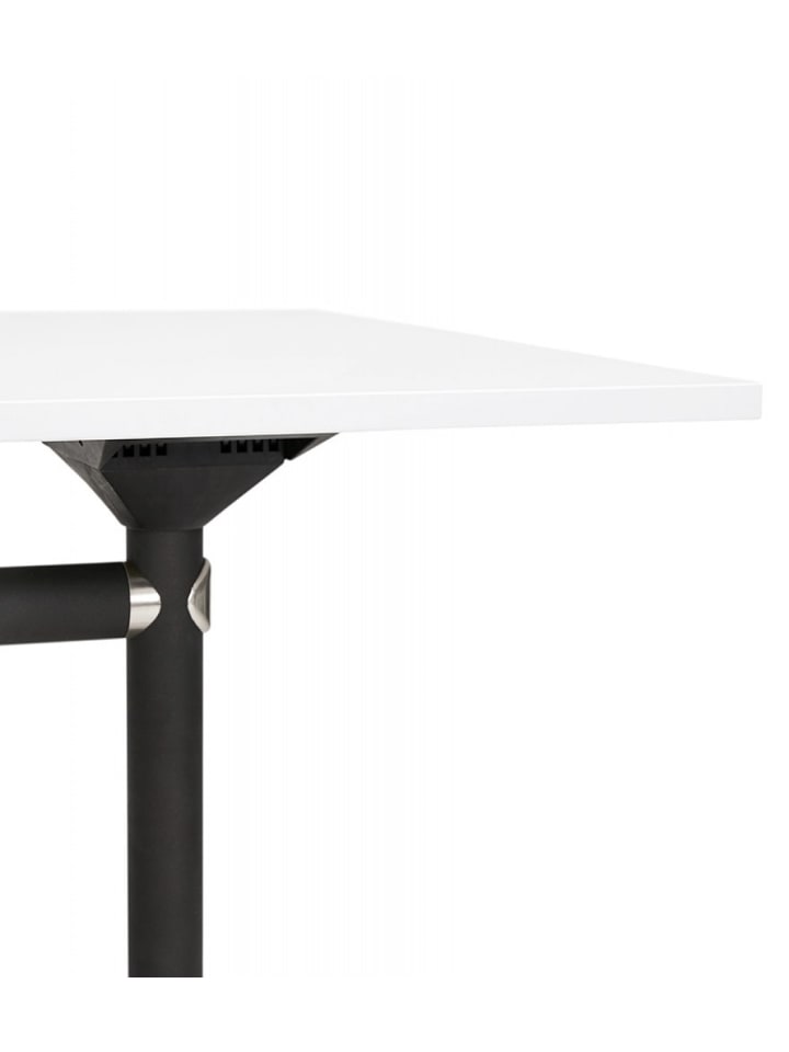 KADIMA DESIGN Klappschreibtisch FLEXO Weiß Holz Metall | 140x70x73 cm in Weiß günstig kaufen