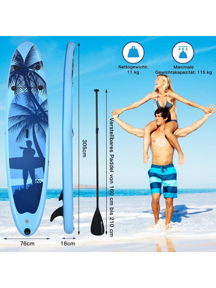 COSTWAY SUP Board 335cm in Blau günstig kaufen onesize