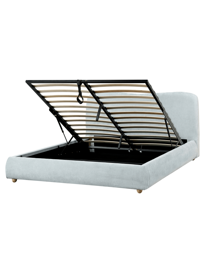 Beliani Doppelbett BLAGNAC in Blau - (W) 180 x (H) 98 x (L) 228 cm günstig kaufen onesize